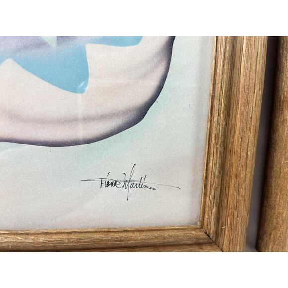 Pair Navajo Women Pottery Framed Southwest Prints Artist Diana Martin Vintage - Picture 5 of 11